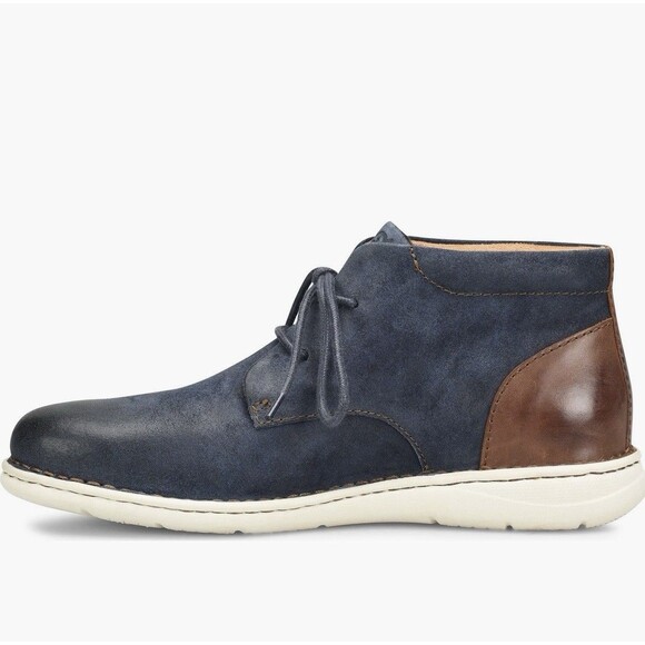 new BORN Theo Chukka sport flexible Boots shoes Men full grain leather navy 10.5 main image 7